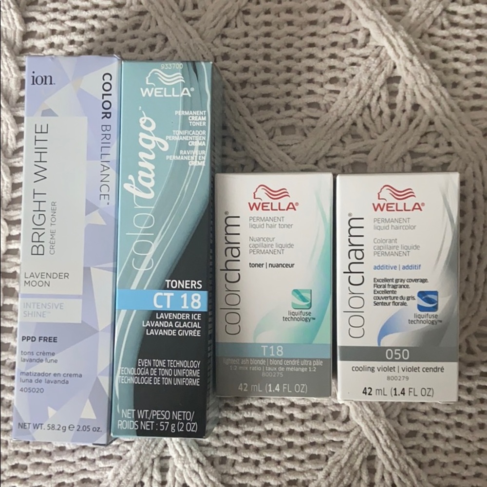 Ion & wella toners